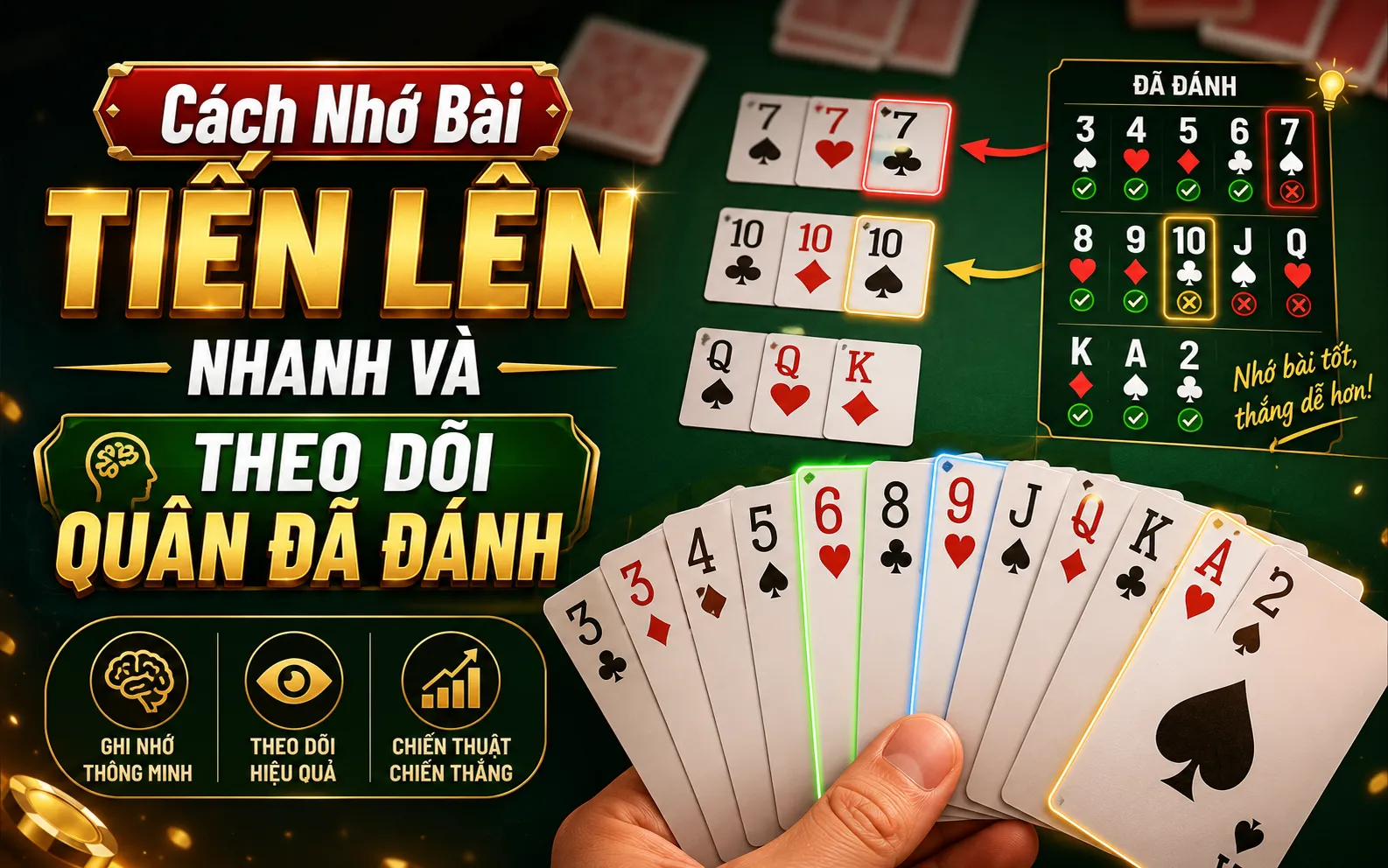 Cách Nhớ Bài Tiến Lên Nhanh