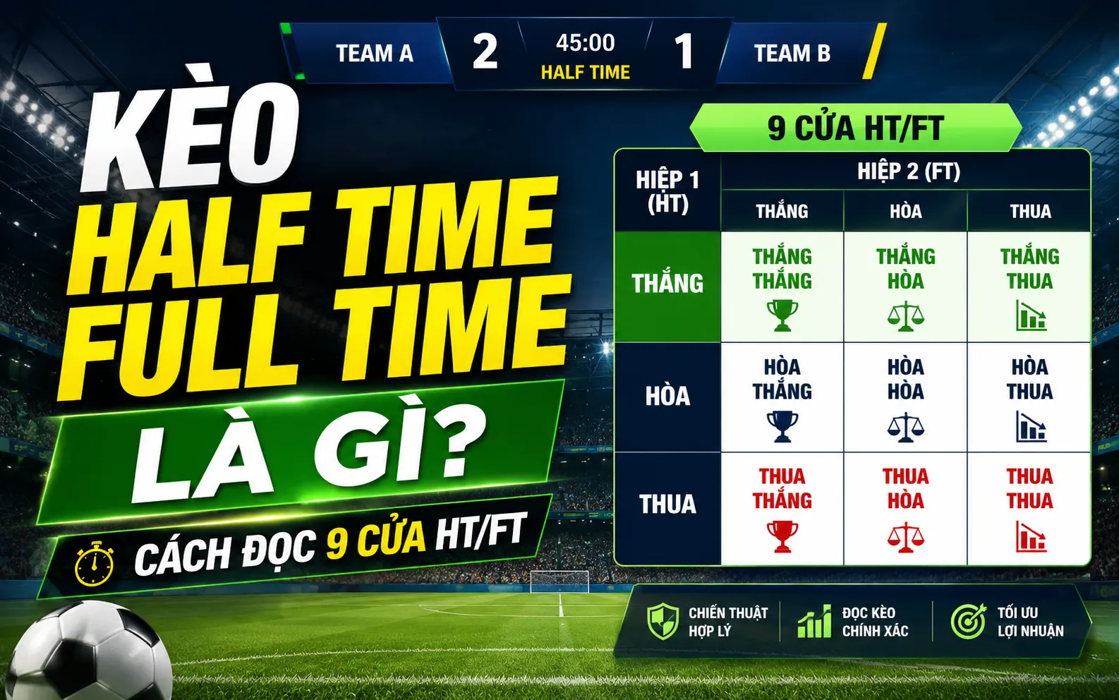 Kèo Half Time Full Time là gì