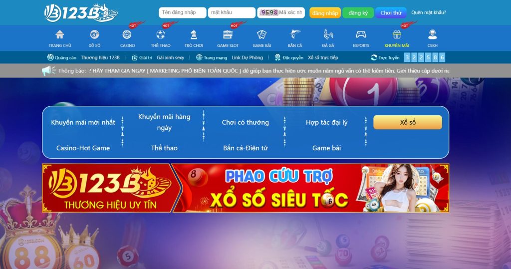 khuyến mãi xổ số miền trung 123b