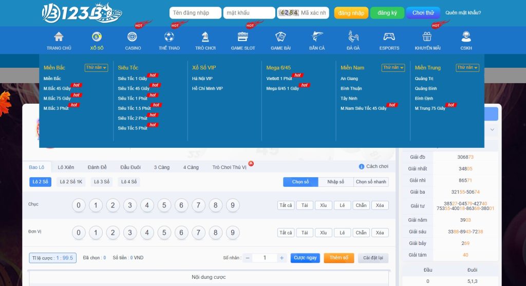 xổ số miền nam 123b