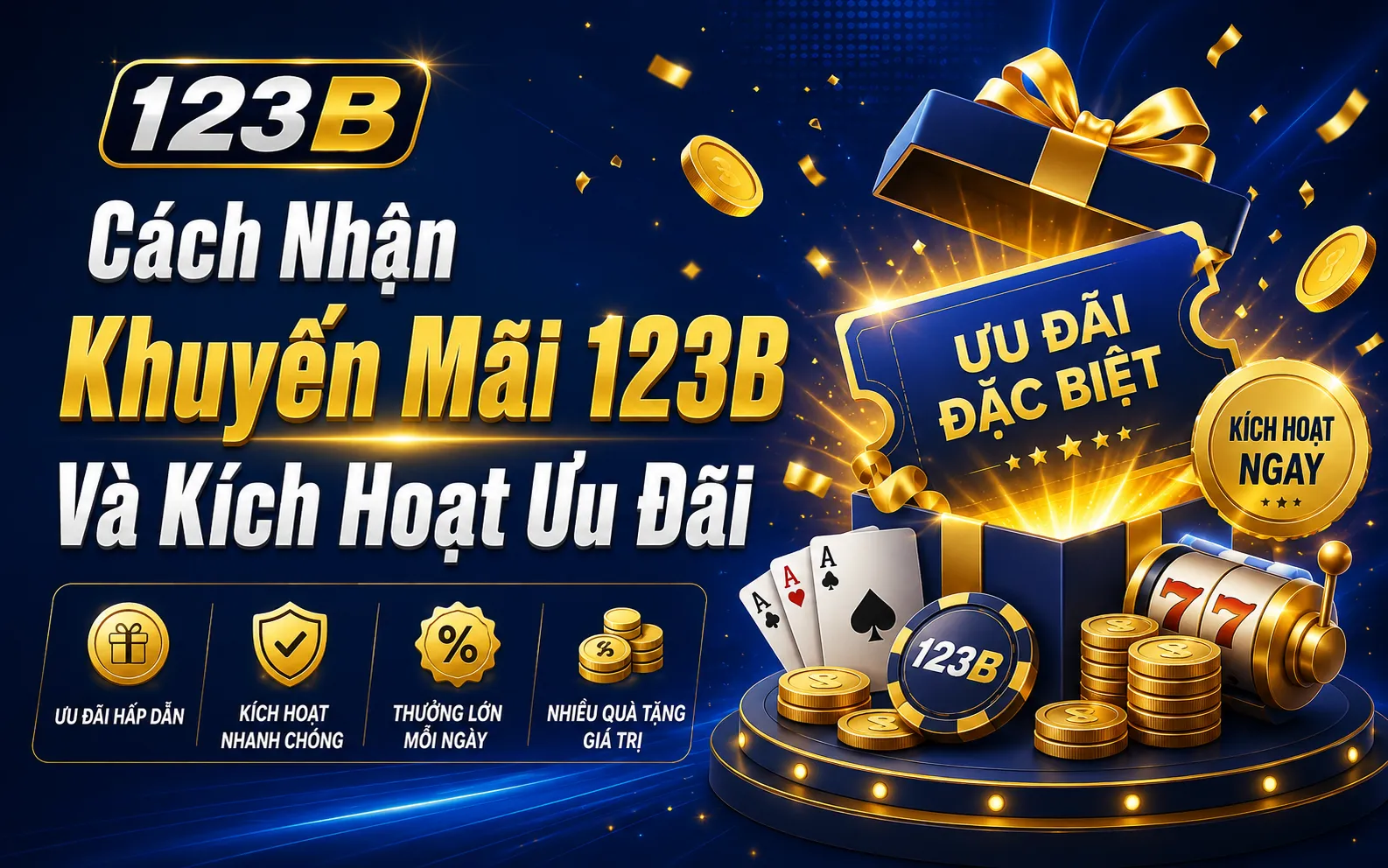 Cách Nhận Khuyến Mãi 123B Và Kích Hoạt Ưu Đãi